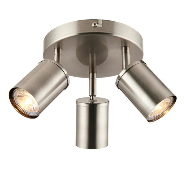Pagazzi Lighting Talbot Brushed Nickel 3-Spot Plate
