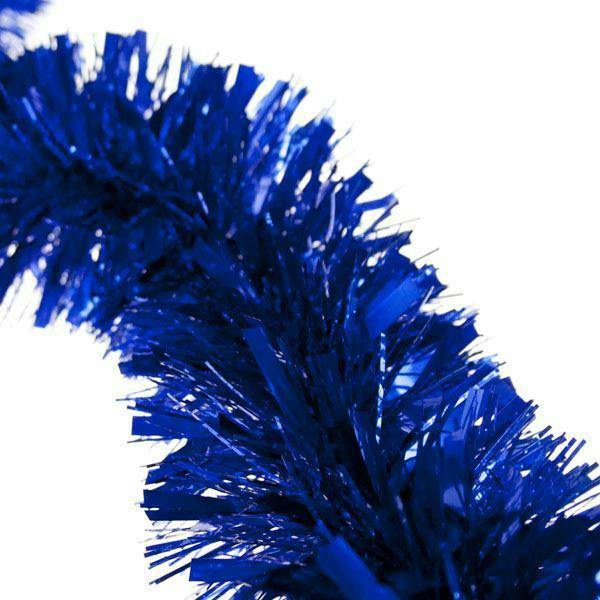 1.8m Blue Christmas Tinsel Garland Pack, Decorative PVC Tree and Home Trim image 3