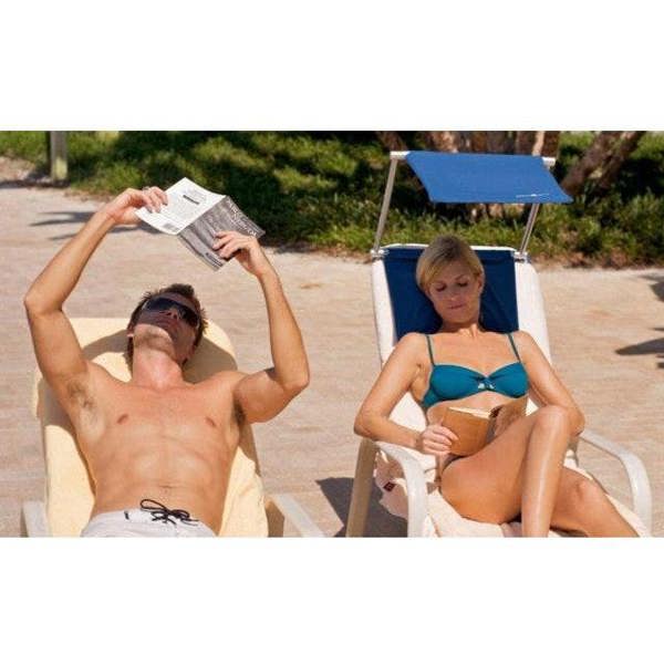 sun lounger canopy attachment