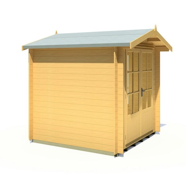 Shire Barn ale 7x7 Log Cabin 19mm interlock Cladding - Best Shed