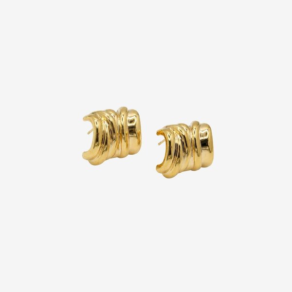 Uchi & Soto Kin Molten Structured Stud Earrings