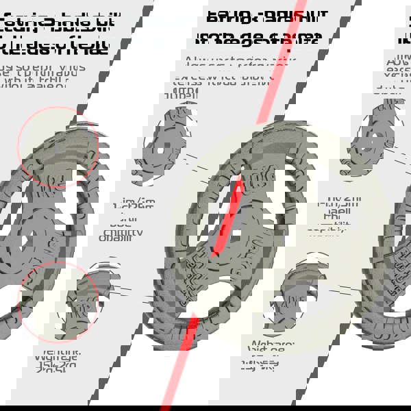 Body Revolution 2x 10kg Cast Iron Weight Plates - 1" Standard Tri Grip
