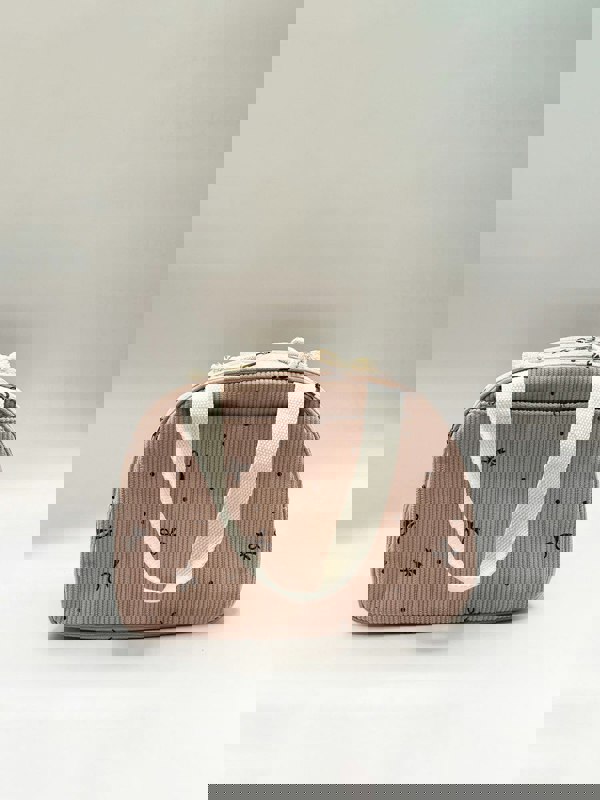 SVNX Corduroy Bow Insulated Lunch Holdall In Pink