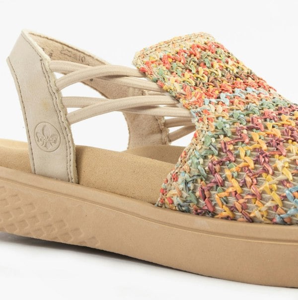 Rieker V1541-90 Womens Sandals - Multi