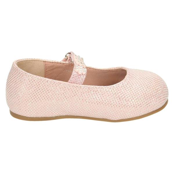 Savannah Girls Savannah Flat Ballerinas With Flower Diamante Trim