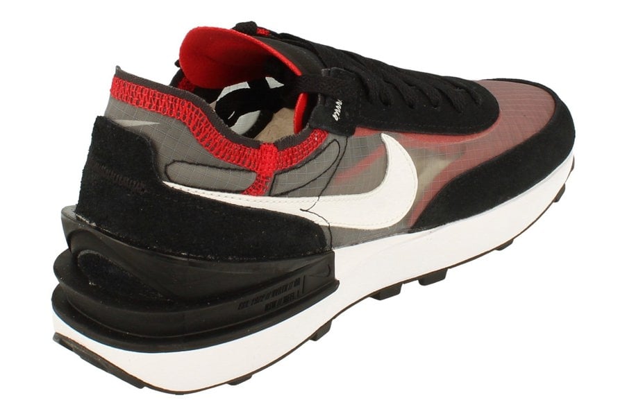 Nike Waffle One Se Mens Trainers Dd8014  001 - Black White Sport Red 001 - Photo 2
