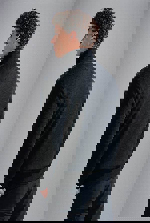 Paul & Shark Men's Hybrid Wool and Nylon Cardigan Jacket - Black