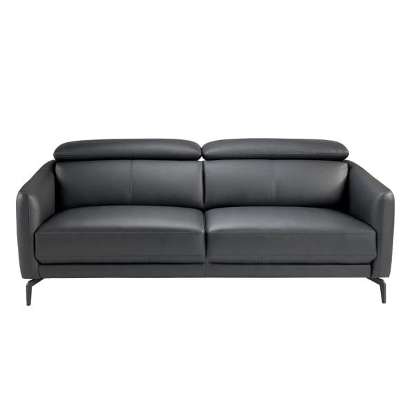 Angel Cerdá Black leather sofa 6058/6059