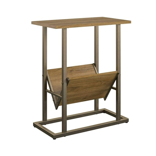 Dorel Home Regal End Table in Walnut Look