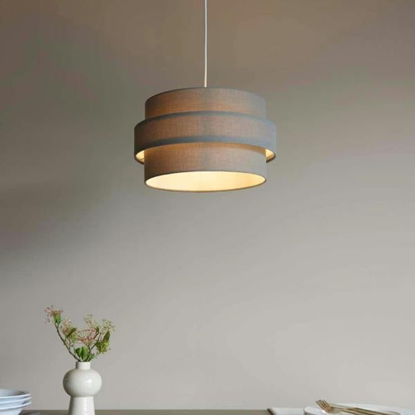 Pagazzi Lighting Ziggy Charcoal Easy-Fit Pendant