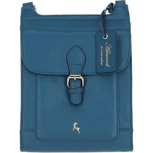 'Eclisse Cuoio' Real Leather Crossbody Bag: X-33