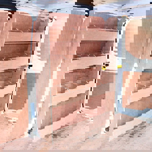 T-mech 11sqm Silver Grey Van Lining & Ford Transit Custom SWB Van Racking Unit