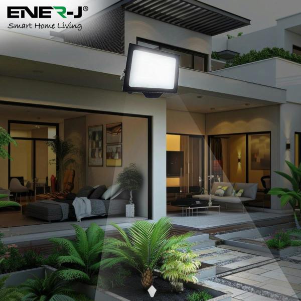 ENER-J 100W LED Floodlights With CCT Switchable & PIR ready (not included), 9000 Lm, IP65, 3 Years Warranty