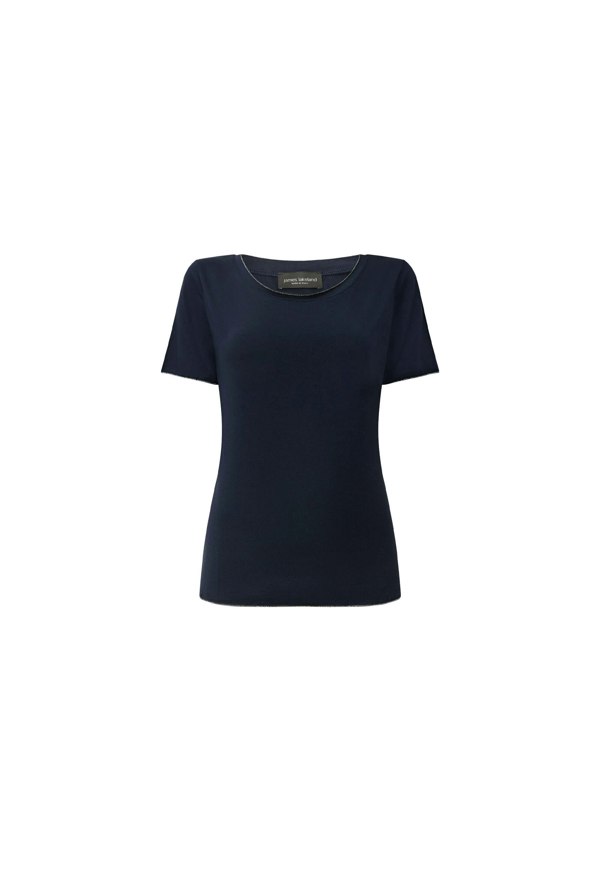 James Lakeland Short Sleeve Navy Top
