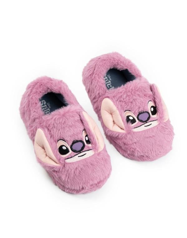 Lilo & Stitch Girls Purple Angel Slip On Loafer Slippers