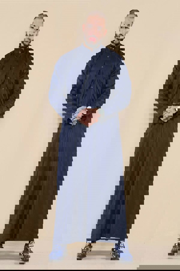 104_thobe_Navy_L - 56, 104_thobe_Navy_M - 54, 104_thobe_Navy_S - 52, 104_thobe_Navy_XL - 58, 104_thobe_Navy_XXL - 60