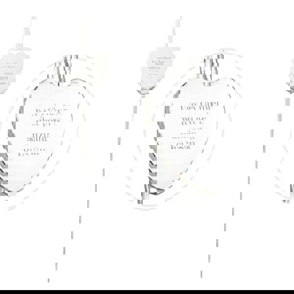 Personalised Memento Company Personalised Engraved Silver Heart Bookmark