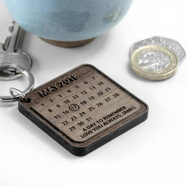 Personalised A Day To Remember Keyring - close-up detail