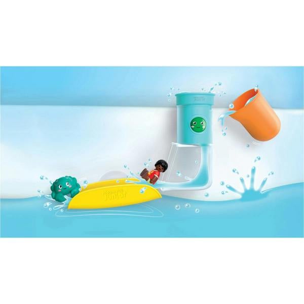 Playmobil JUNIOR AQUA: Pour and Play Water Tank with Slide - 71775 Playset