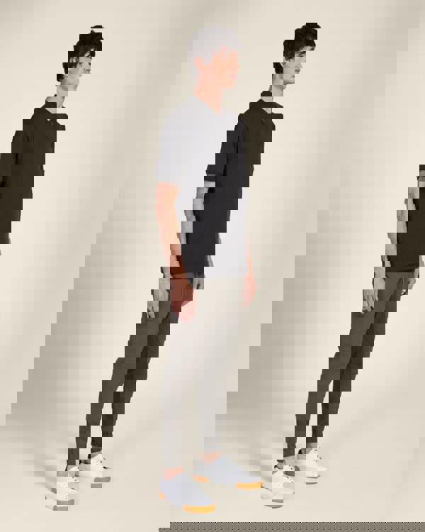 Larsson & Co Heavy T-Shirt With Baseball Collar