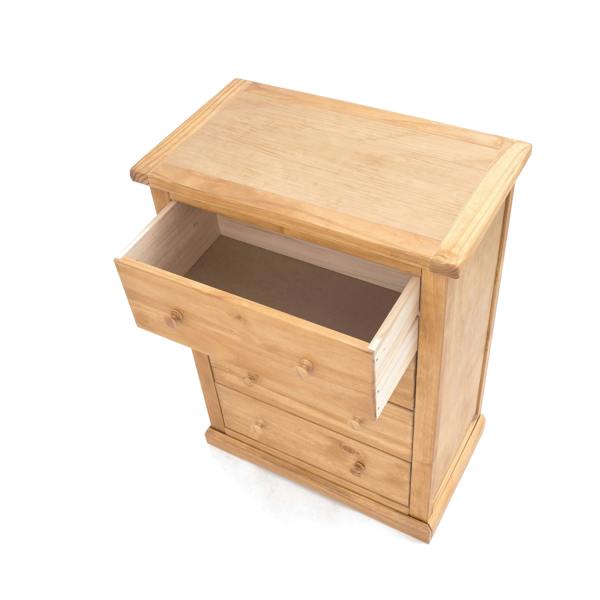 Cabinet Bits Lucca 4 Drawer Chest of Drawers Wood Knob