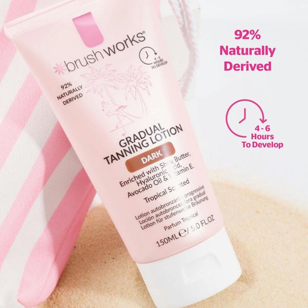 Brushworks Gradual Tanning Lotion Dark - 150ml