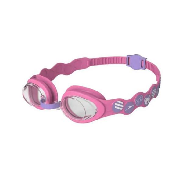 Pink Speedo Sea Squad Junior Spot swim goggles with clear lenses