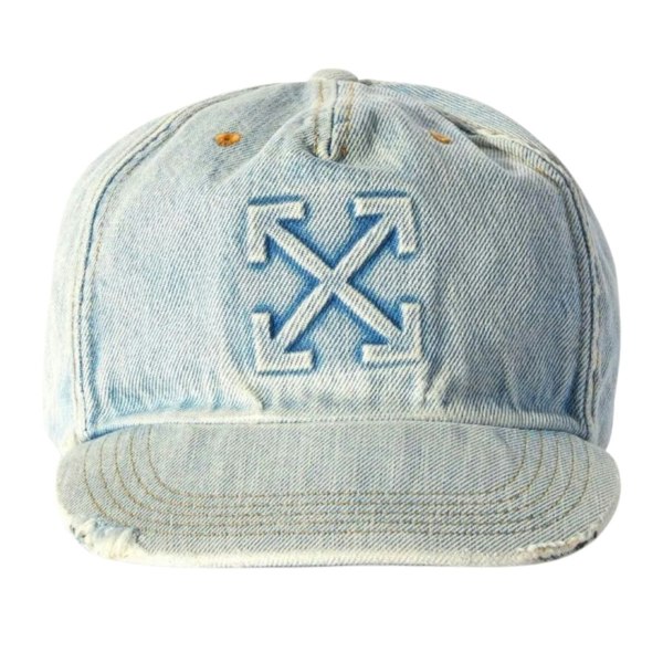 Off-White Arrow Denim Baseball Cap Light Blue