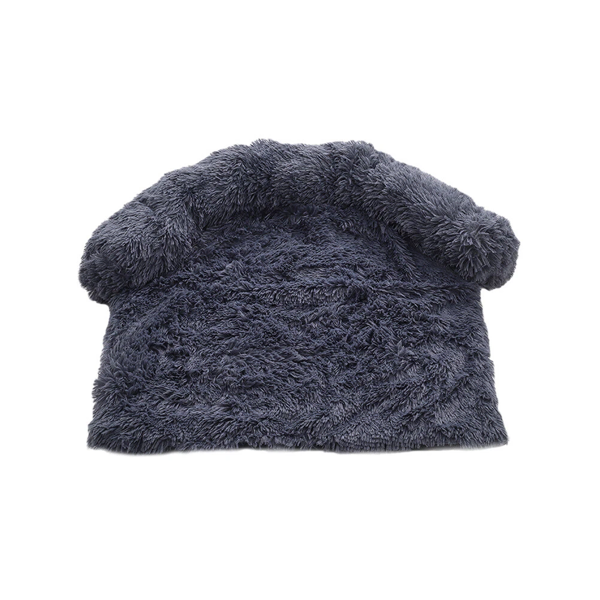 Living and Home Plush Detachable Sofa Dog Bed - Cozy Winter Pet Mattress in Deep Grey (Large)