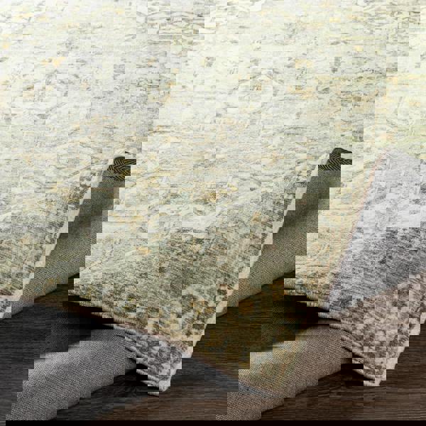 Livabliss Erin-Traditional Green Grey Cream Brown Boho Rug