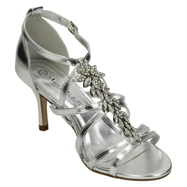 Anne Michelle Ladies Anne Michelle Mid Heel Strappy Sandals