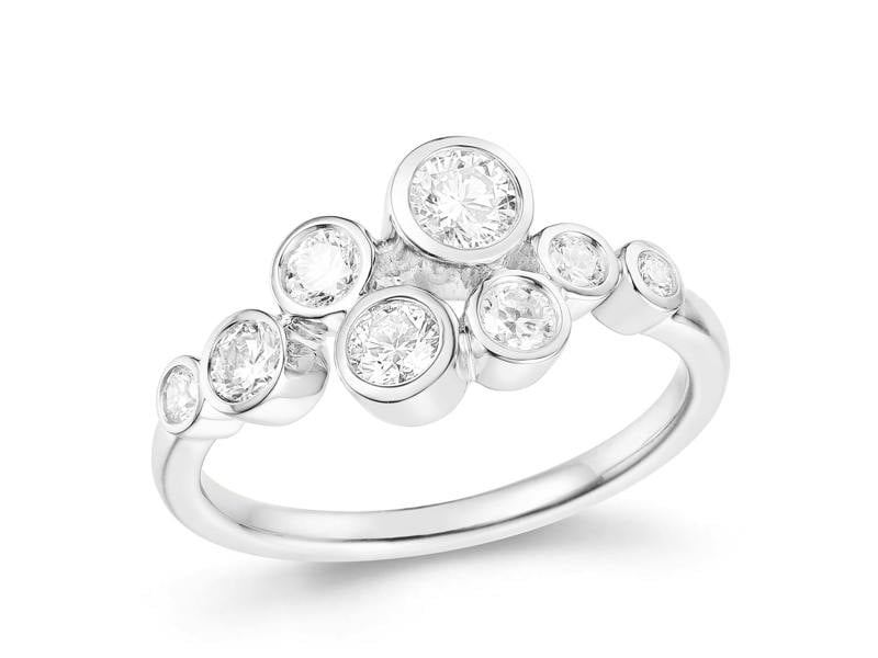 Sarah Layton Diamond Bubble Ring, 0.83ct - 9ct White Gold - 15.10009.9WEM
