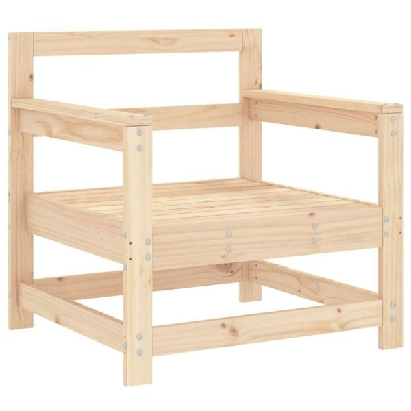 Berkfield Garden Chairs with Cushions 2 pcs Solid Wood Pine