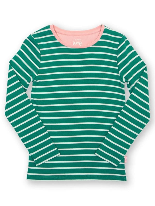 Kite Girls Organic Emerald Stripe T-Shirt