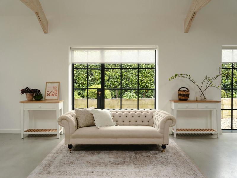 Statement Furniture Ludlow White Console Table with Storage