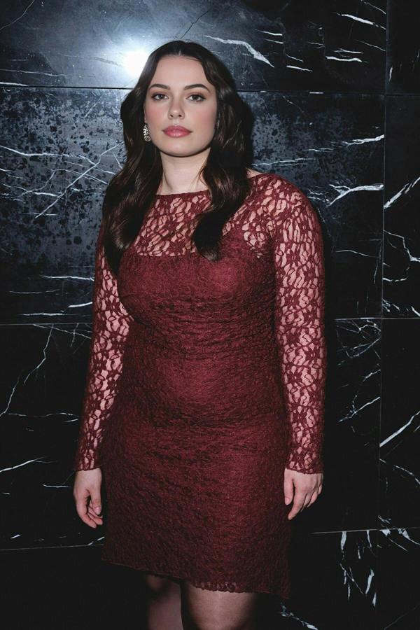 WOVCOR Lace Knit Mini Plus Size Dress