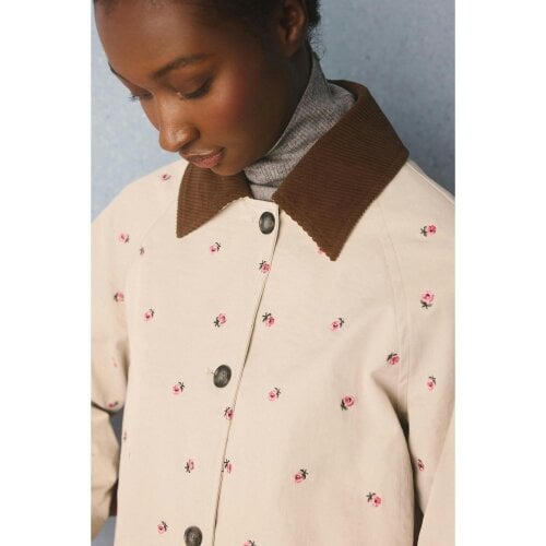 Cath Kidston Womens Rose Trench Coat - Tan/Brown
