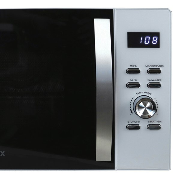 igenix Digital Microwave, 25 Litre, 60 Min Timer, Air Fryer Function, 850W, White, IGMC02580W