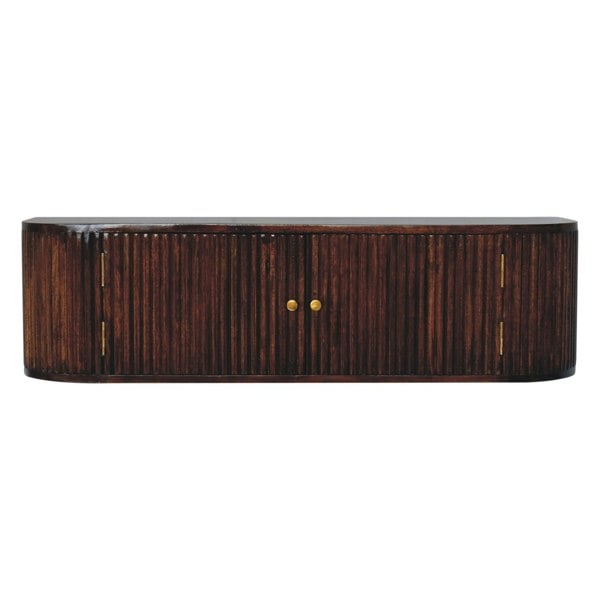 Artisan Furniture Solid Wood Chunky Chestnut Wall Mounted Console