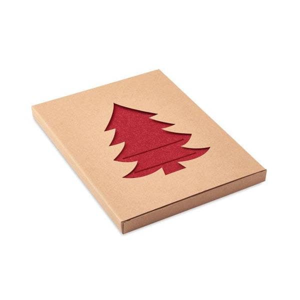 MidOcean Treesguard RPET Felt Cutlery Holder Set (Pack of 4) - Red - 
