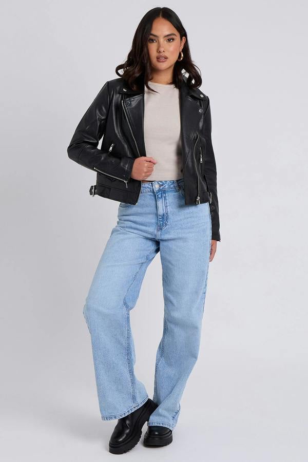 Urban Bliss Faux Leather Biker Jacket