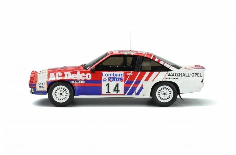 1985 opel manta r #14 red white blue 1:18 scale otto mobile ot932