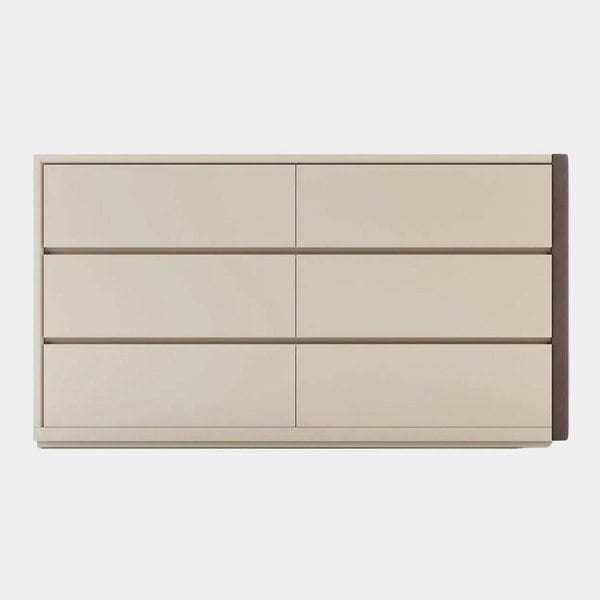 Domkapa Miley Lacquered Chest of Drawers with Upholstered Side