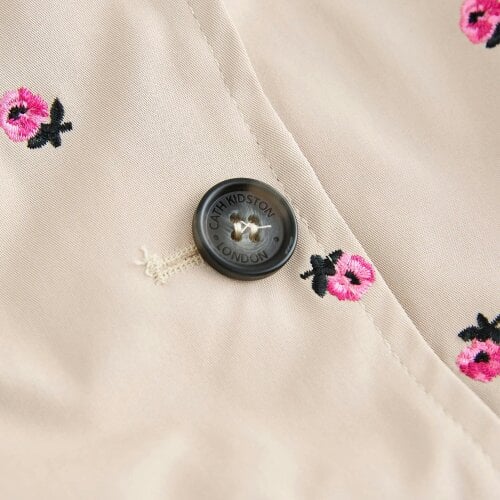 Cath Kidston Womens Rose Trench Coat - Tan/Brown
