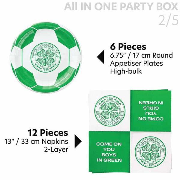 Celtic FC All in One Party Box Set, Kitchen Accessories, Sports, Gift