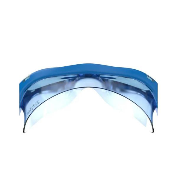 Sleek blue and silver Speedo Biofuse 2.0 junior swim masks with visor design
