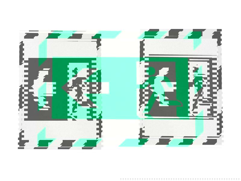 Durable DURAFRAME Adhesive Magnetic Hazard Frame | 2 Pack | A4 Green & White