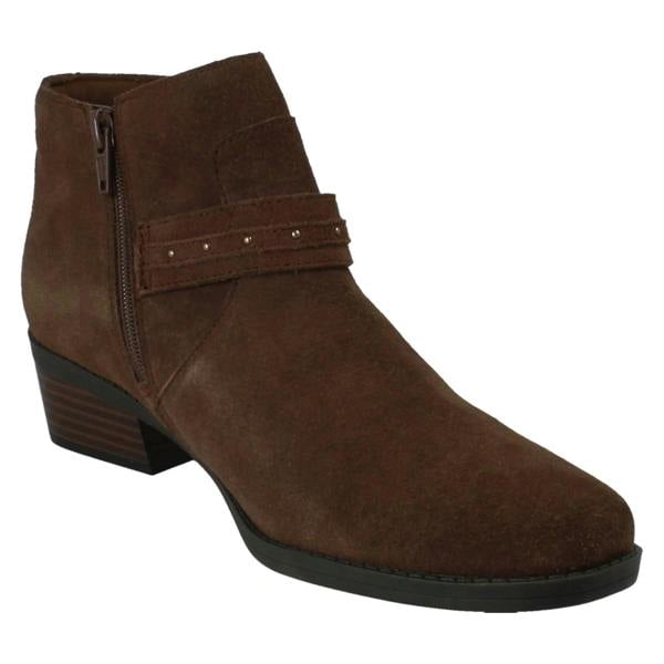 Clarks Ladies Clarks Block Heel Ankle Boots Danyelle Wish