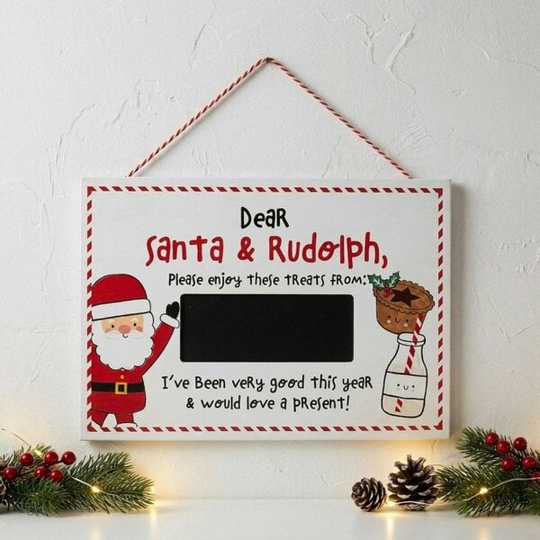 Garden Greatness Santa & Rudolph Christmas Plaque