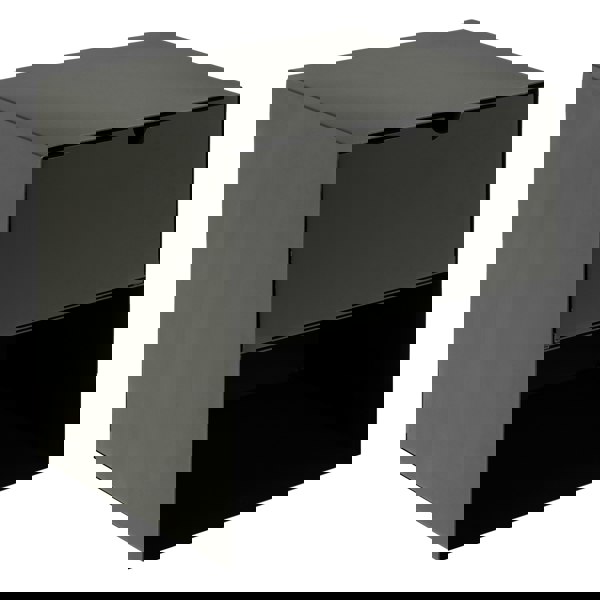 Furniture To Go Joliet 1 Drawer Wallmounted Bedside Table in Matt Black